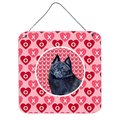 Micasa Schipperke Valentines Love And Hearts Aluminium Metal Wall Or Door Hanging Prints MI232863